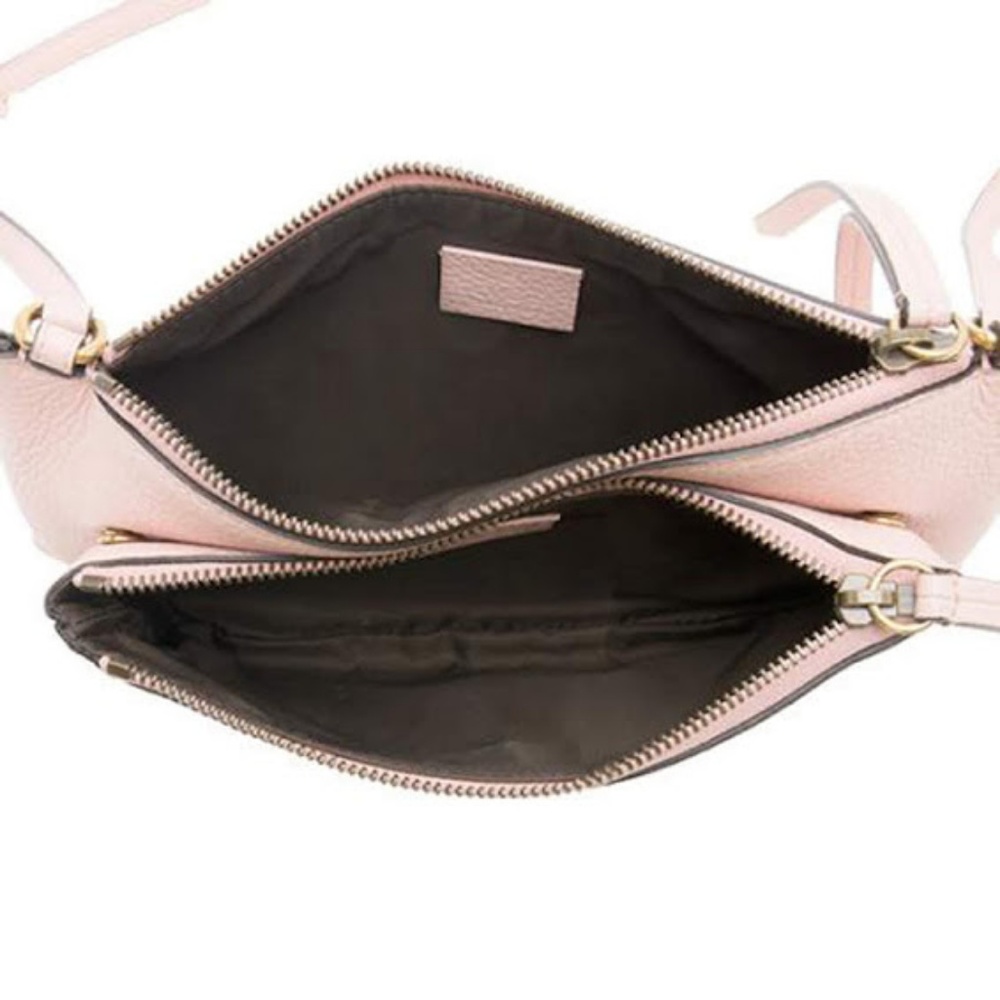 SOLDGucci Leather Blind For Love Bee Crossbody Bag - Picture 3 of 6